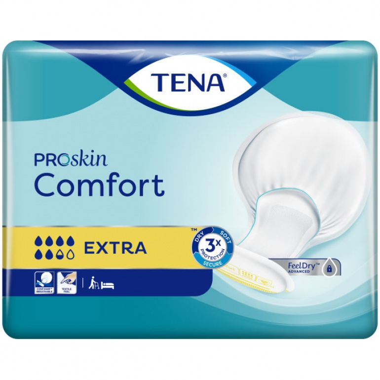 TENA Comfort Extra | Large shaped incontinence pad