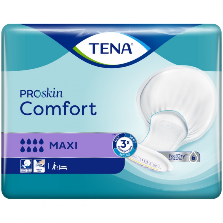 TENA Comfort Maxi | Large shaped incontinence pad