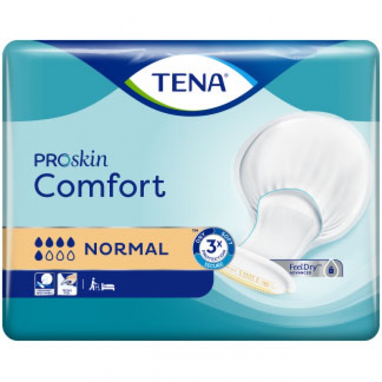 TENA Comfort Normal | Large shaped incontinence pad