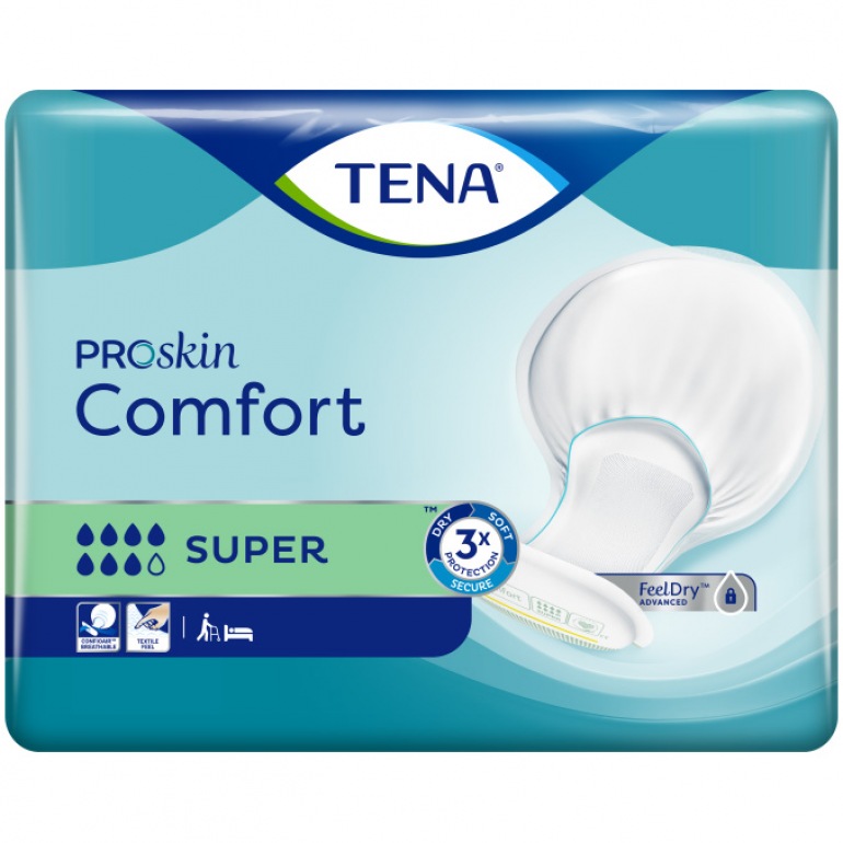 TENA Comfort Super | Large shaped incontinence pad