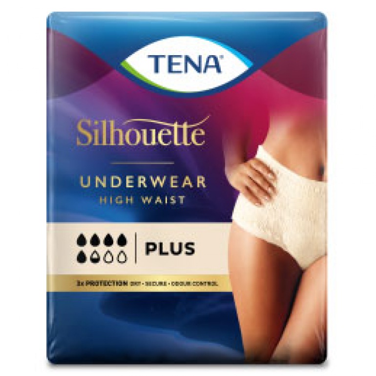 TENA Silhouette Plus High Waist Crème - Incontinence underwear