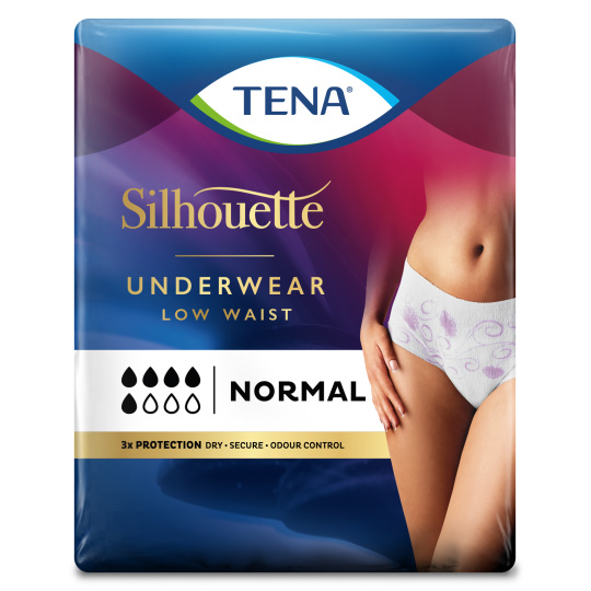 TENA Silhouette Normal Low Waist Blanc - Incontinence underwear